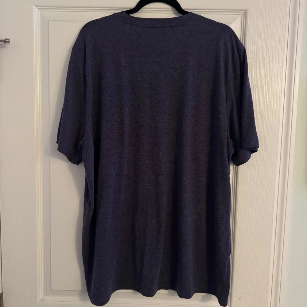 Champion Clemson Tigers T-Shirt Mens 2XL Navy Purple Heathered Short Sleeve Tee - Picture 4 of 8